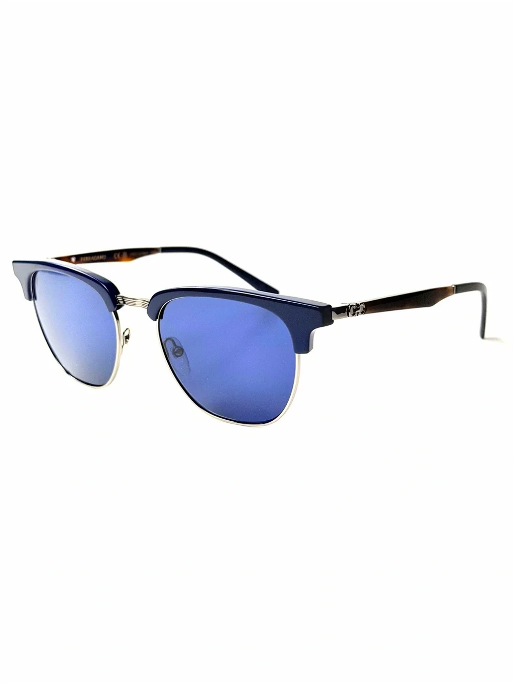 Salvatore  Ferragamo  SF 307S 414 Sunglasses Frame Blue Lenses 53mm 307 S
